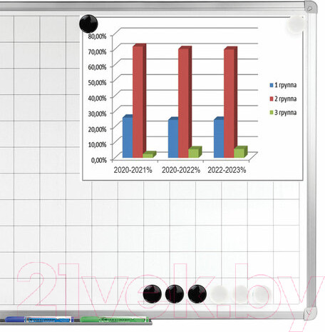 Изображение товара Набор магнитов Brauberg Black&White / 237468 (10шт)