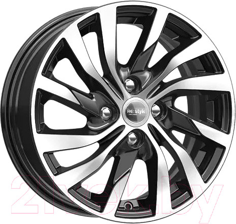 Изображение товара Литой диск K&K КС882 Rio 15x6" 4x100мм DIA 54.1мм ET 46мм Алмаз черный