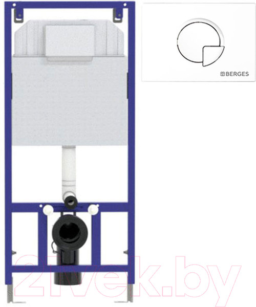 Изображение товара Инсталляция для унитаза Berges Novum 525 040000 + R4 040024