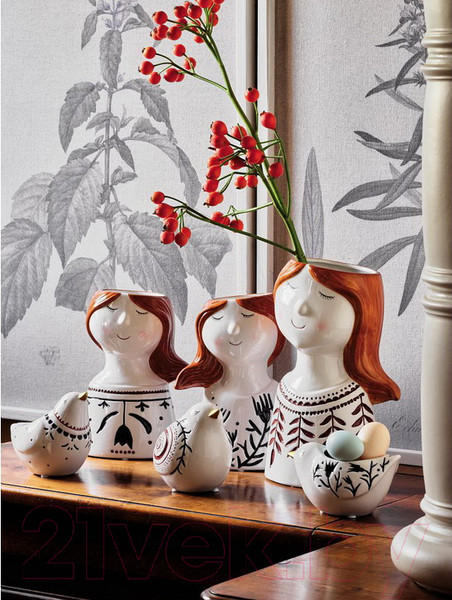 Изображение товара Ваза Andrea Fontebasso Ceramic Anacu Девушка с веточками / CK1VB532315
