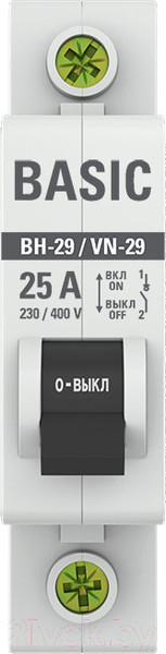 Изображение товара Выключатель нагрузки EKF Basic 1P 25А ВН-29 / SL29-1-25-bas