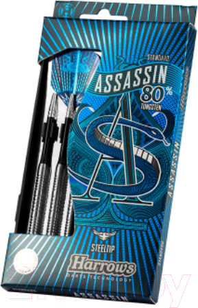 Изображение товара Набор дротиков для дартса Harrows Steeltip Assassin 3x23 gR W80/ 842HRED112365