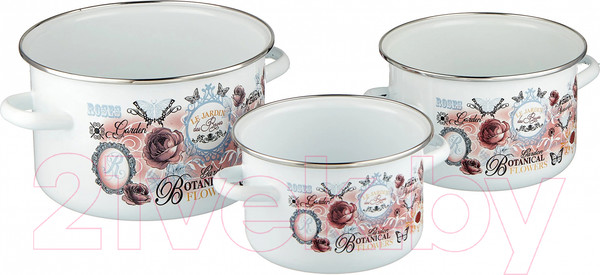Изображение товара Набор кастрюль Appetite №19 Roses 1KB191M