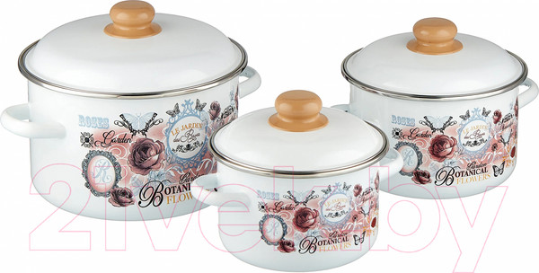 Изображение товара Набор кастрюль Appetite №19 Roses 1KB191M