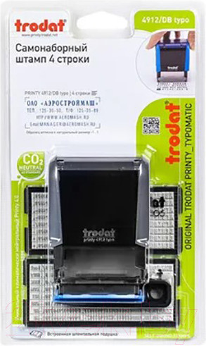 Изображение товара Штамп самонаборный Trodat 4912/DBсер