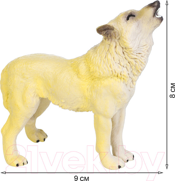 Изображение товара Набор фигурок коллекционных Masai Mara Мир диких животных. Семья полярных волков / MM211-214