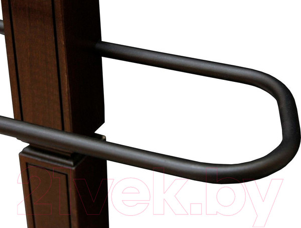 Изображение товара Стойка для одежды Мебелик Костюмная Васко В 70 (темно-коричневый/патина)