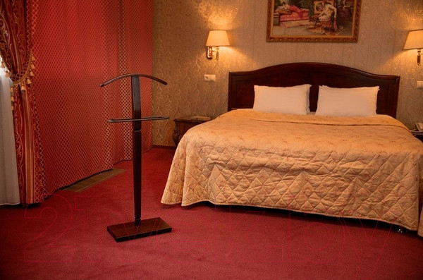 Изображение товара Стойка для одежды Мебелик Костюмная Васко В 70 (темно-коричневый/патина)