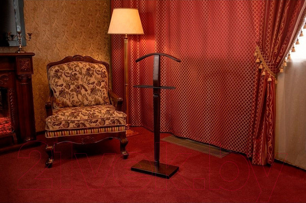 Изображение товара Стойка для одежды Мебелик Костюмная Васко В 70 (темно-коричневый/патина)