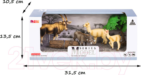 Изображение товара Набор фигурок коллекционных Masai Mara Мир диких животных / MM211-226