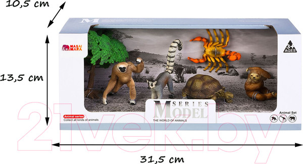 Изображение товара Набор фигурок коллекционных Masai Mara Мир диких животных / MM211-245