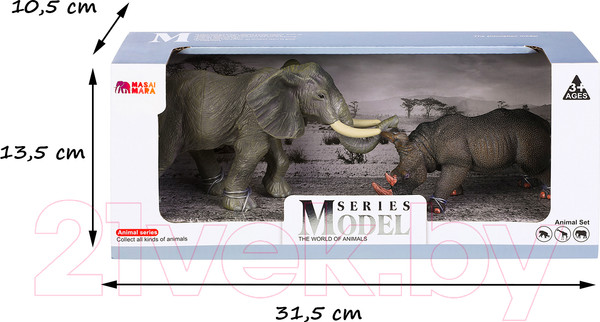 Изображение товара Набор фигурок коллекционных Masai Mara Мир диких животных / MM211-248