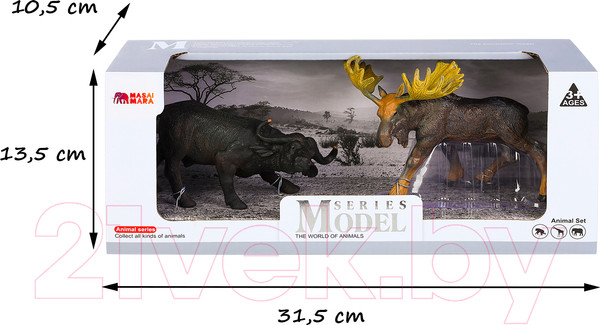 Изображение товара Набор фигурок коллекционных Masai Mara Мир диких животных / MM211-249