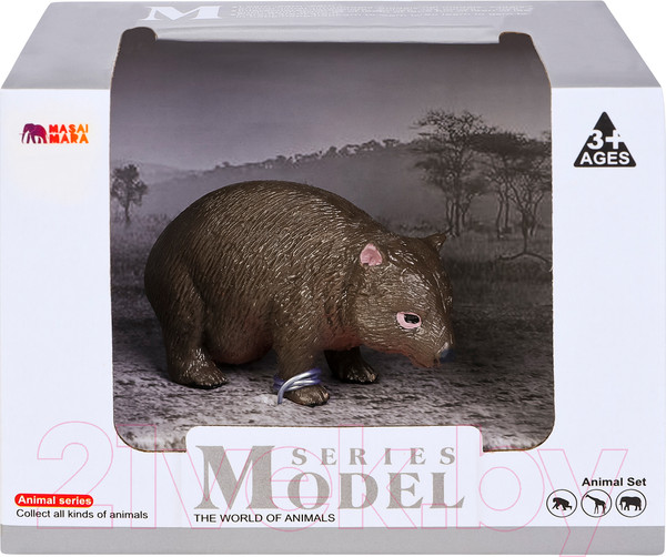 Изображение товара Фигурка коллекционная Masai Mara Мир диких животных. Вомбат / MM211-174