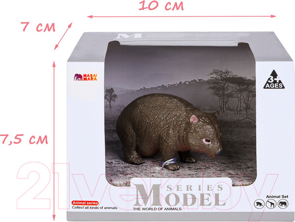 Изображение товара Фигурка коллекционная Masai Mara Мир диких животных. Вомбат / MM211-174