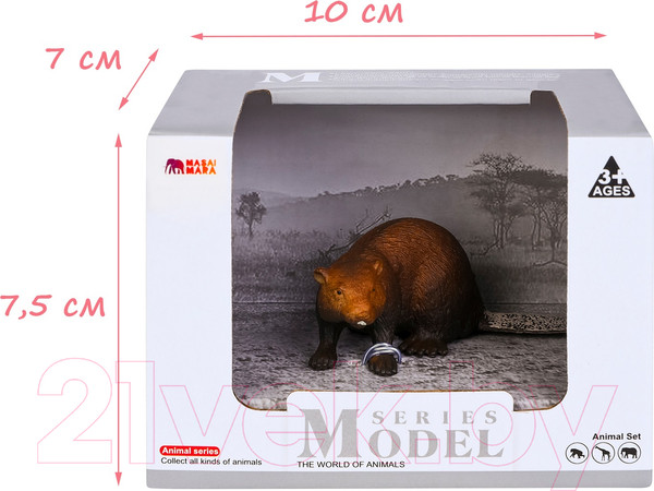 Изображение товара Фигурка игровая Masai Mara Мир диких животных. Бобер / MM211-175