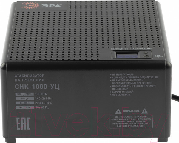 Изображение товара Стабилизатор напряжения ЭРА CНК-1000-УЦ / Б0051110