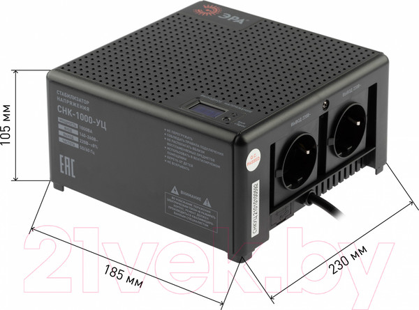 Изображение товара Стабилизатор напряжения ЭРА CНК-1000-УЦ / Б0051110