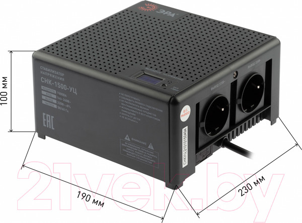 Изображение товара Стабилизатор напряжения ЭРА CНК-1500-УЦ / Б0051111