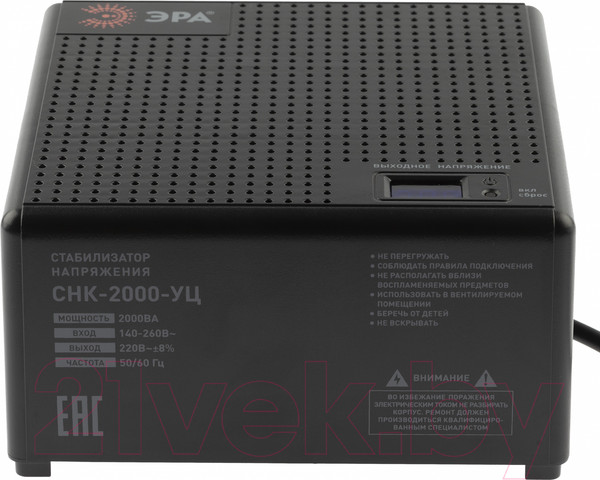 Изображение товара Стабилизатор напряжения ЭРА CНК-2000-УЦ / Б0051112