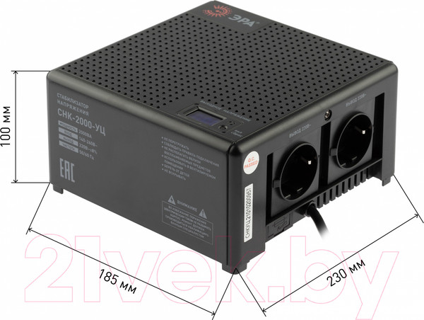 Изображение товара Стабилизатор напряжения ЭРА CНК-2000-УЦ / Б0051112
