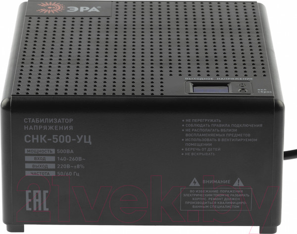 Изображение товара Стабилизатор напряжения ЭРА CНК-500-УЦ / Б0051109