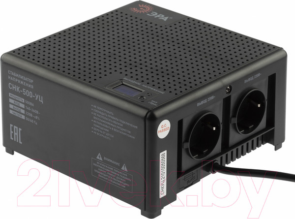 Изображение товара Стабилизатор напряжения ЭРА CНК-500-УЦ / Б0051109