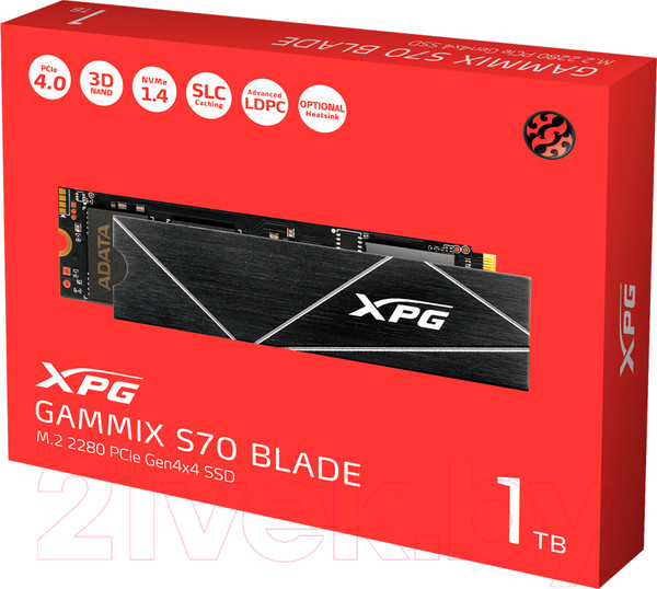 Изображение товара SSD диск A-data XPG Gammix S70 Blade 1TB (AGAMMIXS70B-1T-CS)