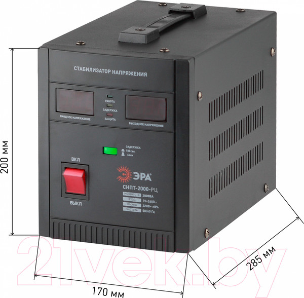 Изображение товара Стабилизатор напряжения ЭРА СНПТ-2000-РЦ / Б0035296