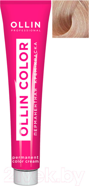 Изображение товара Крем-краска для волос Ollin Professional Color перманентная 10/26 (60мл, светлый блондин розовый)