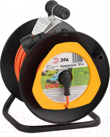 Изображение товара Удлинитель на катушке ЭРА RPx-1e-3х0.75-30m / Б0043046