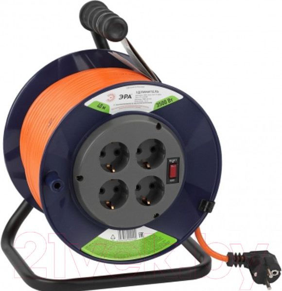 Изображение товара Удлинитель на катушке ЭРА RPx-4es-3x1.5-40m / Б0046836