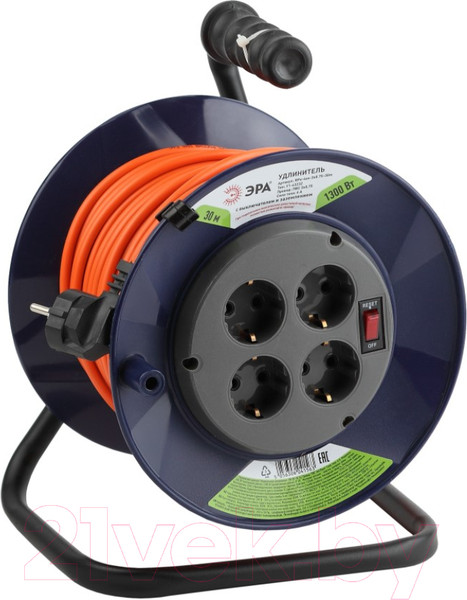 Изображение товара Удлинитель на катушке ЭРА RPx-4es-3х0.75-30m / Б0043052