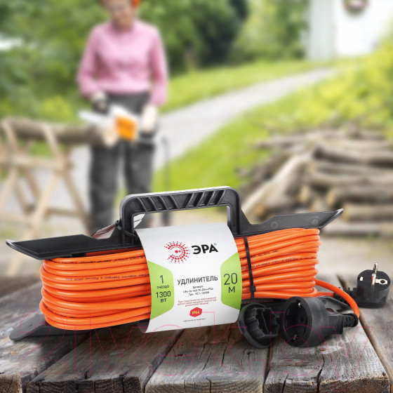 Изображение товара Удлинитель на рамке ЭРА UFx-1e-3x0.75-20m-IP44 / Б0046826