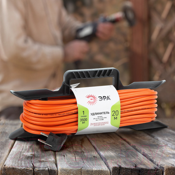 Изображение товара Удлинитель на рамке ЭРА UFx-1e-3x1.5-20m-IP20 / Б0046829