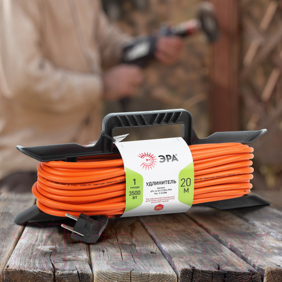 Изображение товара Удлинитель на рамке ЭРА UFx-1e-3x1.5-20m-IP44 / Б0046829