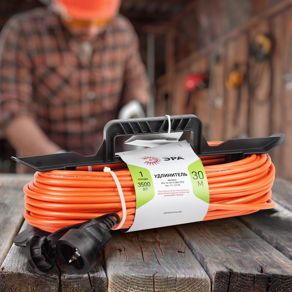 Изображение товара Удлинитель на рамке ЭРА UFx-1e-3x1.5-30m-IP20 / Б0046830