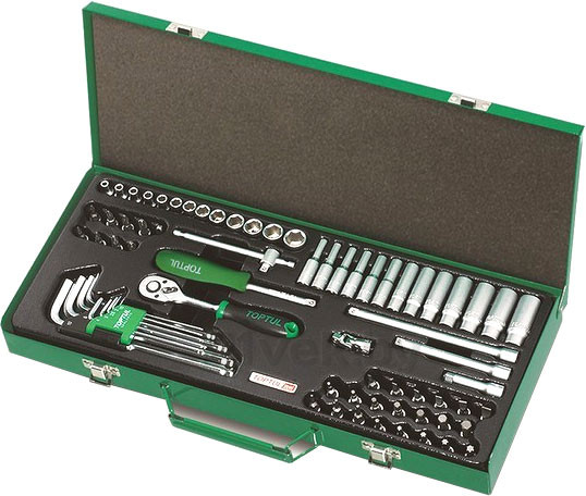 Изображение товара Универсальный набор инструментов Toptul GCAD7202 (72 предмета)