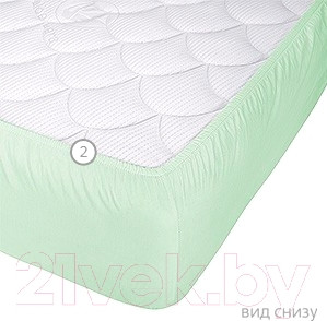 Изображение товара Наматрасник защитный Vegas Protect Cotton S1 150x200 (фисташковый)