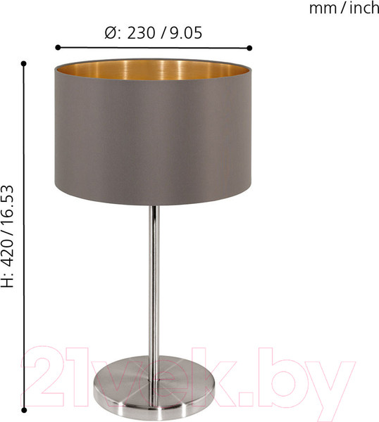 Изображение товара Прикроватная лампа Eglo Maserlo 31631