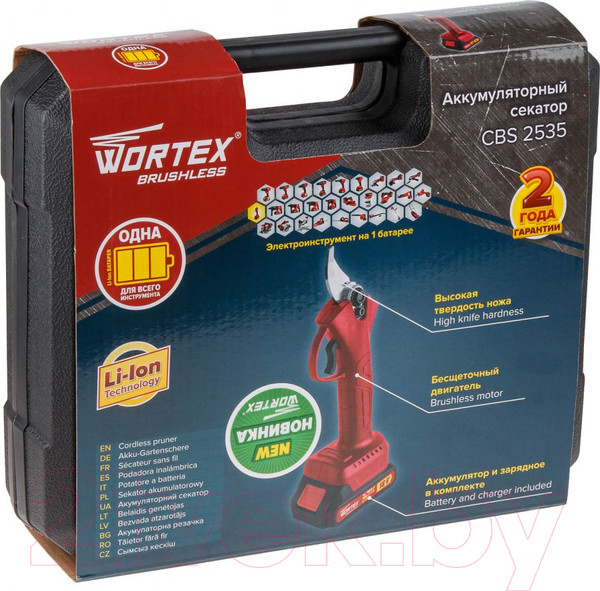 Изображение товара Секатор аккумуляторный Wortex CBS 2535 ALL1 (0329111)