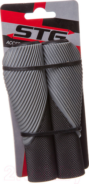 Изображение товара Грипсы для велосипеда STG HL-G303-1 / Х87801 (черный/серый)
