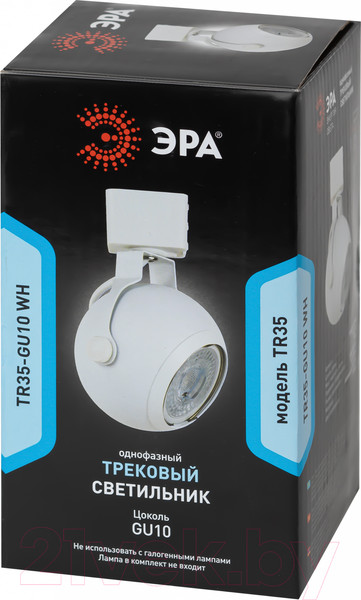 Изображение товара Трековый светильник ЭРА TR35-GU10 WH / Б0053295 (белый)