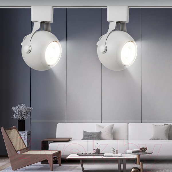 Изображение товара Трековый светильник ЭРА TR35-GU10 WH / Б0053295 (белый)