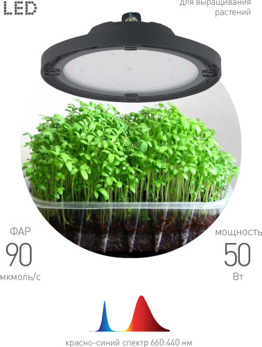 Изображение товара Светильник для растений ЭРА FITO-50W-RB-LED-UFO / Б0053280