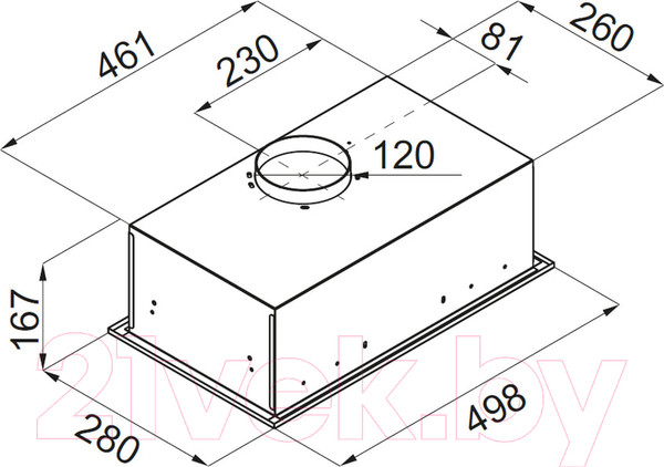Изображение товара Вытяжка скрытая Maunfeld Crosby Singl 5028 (бежевый)
