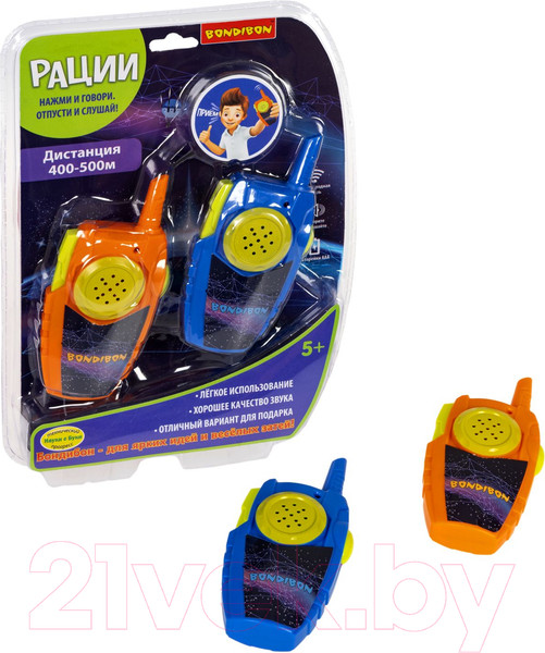 Изображение товара Рация игрушечная Bondibon ВВ5461 (оранжевый/синий)