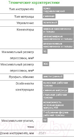 Изображение товара Пресс гидравлический КВТ ПГ-300 / 85528