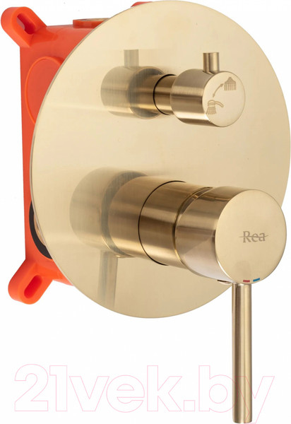 Изображение товара Душевая система со смесителем REA Lungo Matt Gold P4160