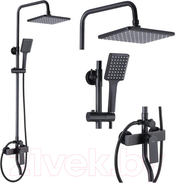 Изображение товара Душевая система со смесителем REA Hass Black REA-B9968